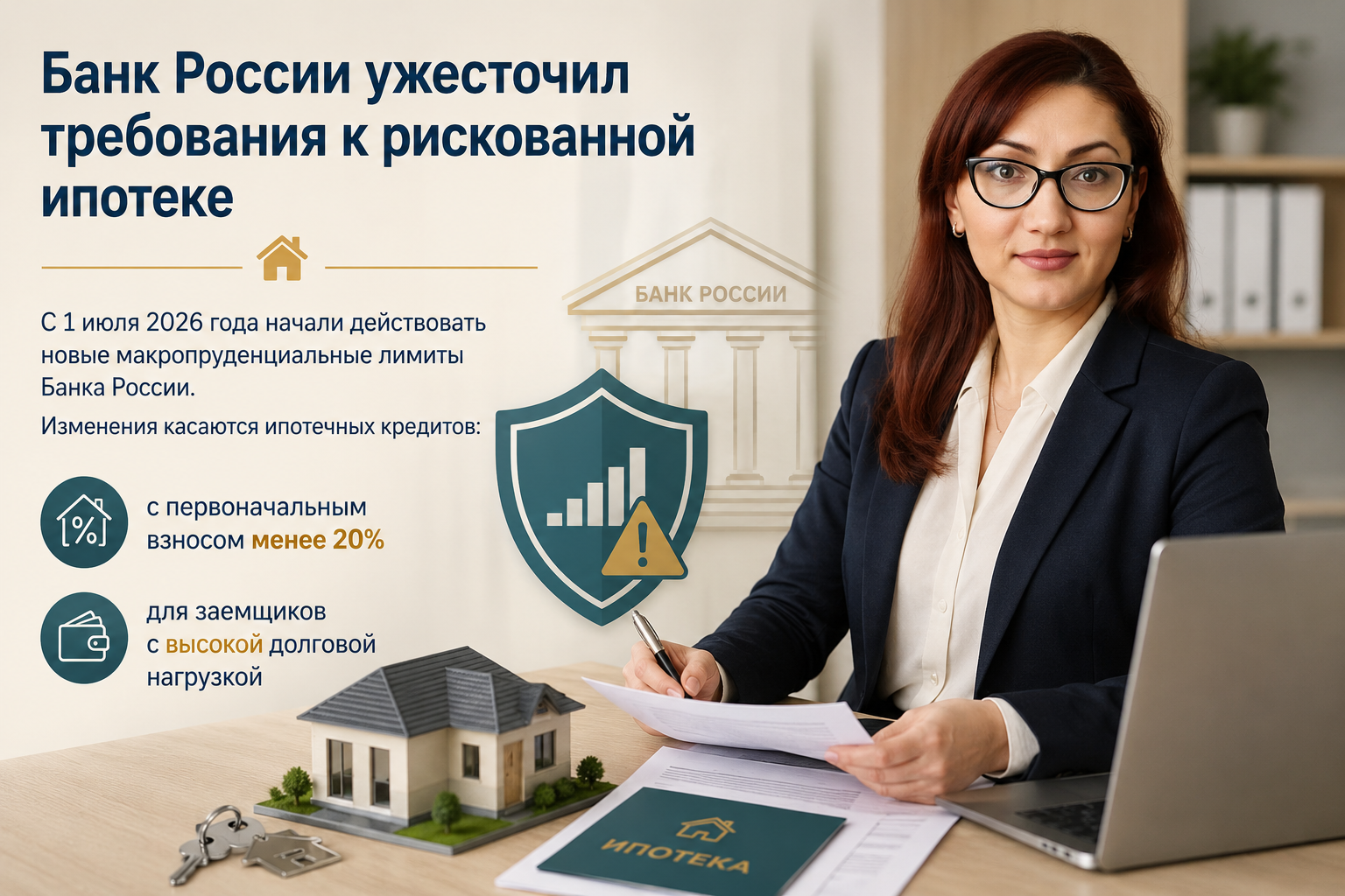 Банк России ужесточил требования к рискованной ипотеке